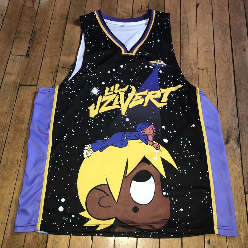 Lil Uzi Vert Adult XL black Basketball Jersey‎